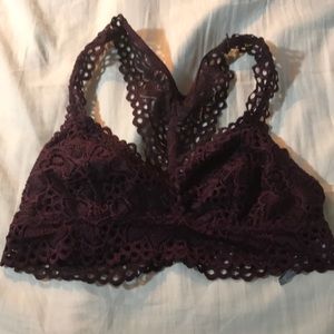 NWOT Aerie Burgundy Racerback Bralette Medium